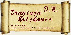 Draginja Moljković vizit kartica